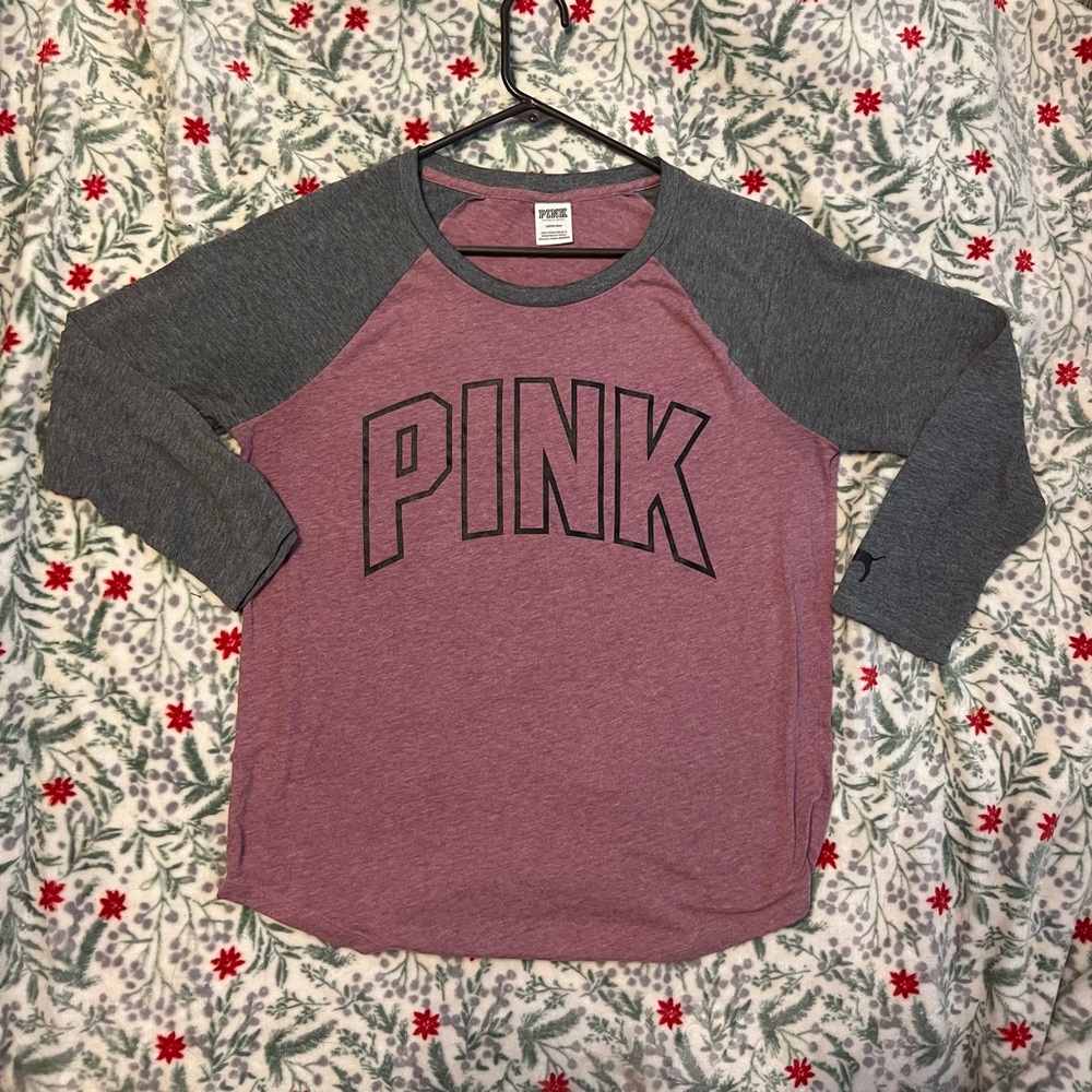 pink and grey long sleeve from pink !